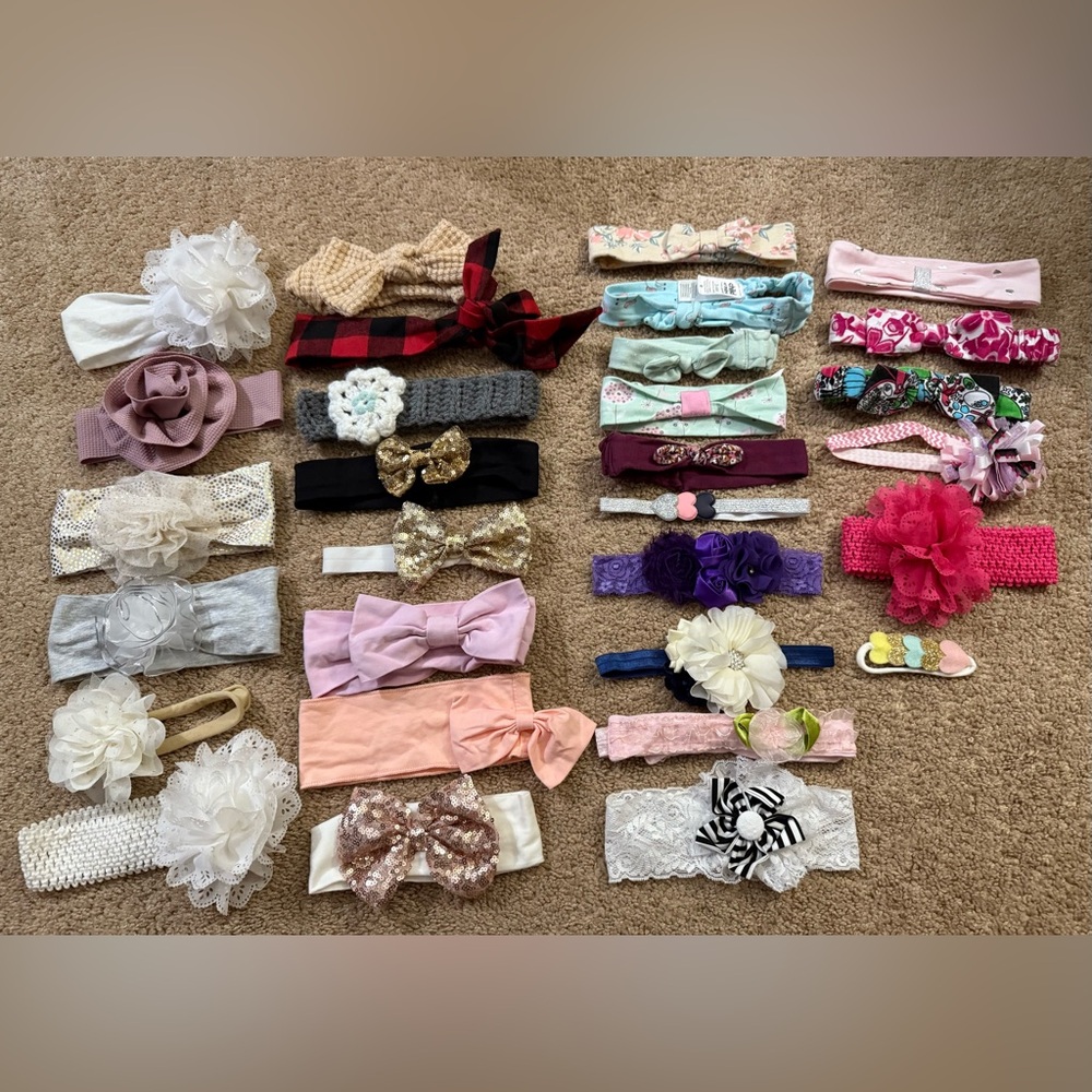 Bundle of 30, Newborn-3month Headbands